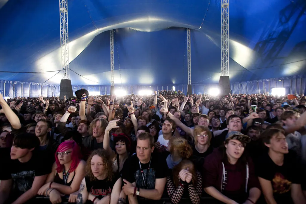 Lower Than Atlantis performing at Sonisphere 2011